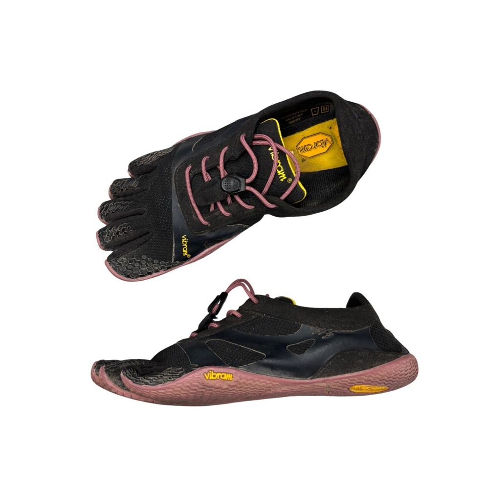 Vibram FiveFingers KSO EVO Shoes Black Pink Mesh Rubber Barefoot Training EU 35